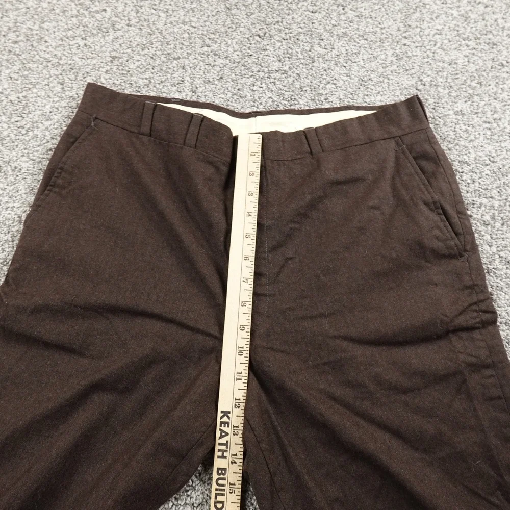 VTG Higgins Pants Mens 37X30 Brown Slacks Chino Dress Trousers Pleated USA Retro